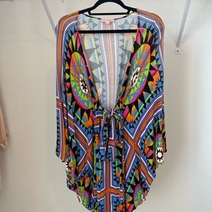 Mara Hoffman Beach - neon, multicolored fun beach coverup!